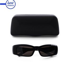 BALENCIAGA Black/grey 57mm Rectangle Sunglasses